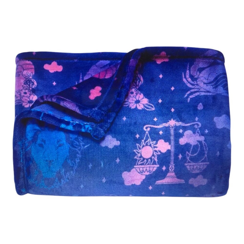 The Big One Supersoft Oversized Throw Blanket Zodiac Astrology Signs 60" X 72"
